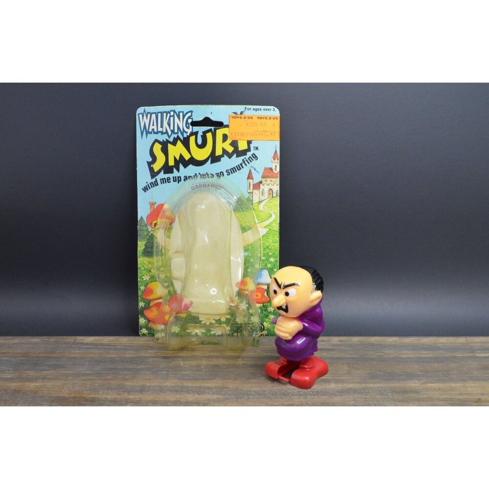 Galoob Smurfs Gargamel Peyo Wind-Up Toy Sworn Enemy Wizard 1982 Vtg Not Working